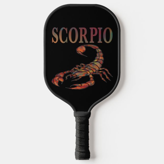 Scorpio Zodiac Symbol Pickleball Paddle (Front)