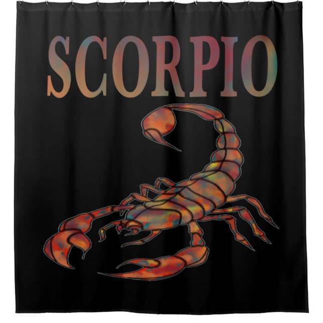 Scorpio Zodiac Symbol  Shower Curtain (Front)