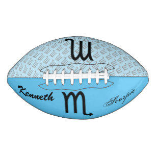 Scorpio Zodiac Symbol Standard by Kenneth Yoncich Football