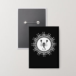 Scorpio Zodiac Symbol with Radiant Starburst