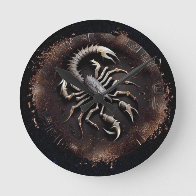 Scorpio Zodiac Wall Clock (Front)