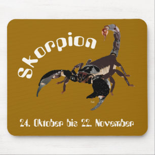 Scorpion 24 October to 22 November Mauspad Mouse Pad