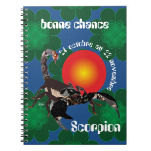 Scorpion 24 octobre au 22 novembre Carnet Notebook