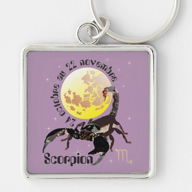 Scorpion 24 octobre au 22 novembre Porte-clés Key Ring (Front)