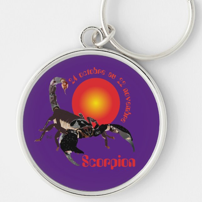 Scorpion 24 octobre au 22 novembre Porte-clés Key Ring (Front)