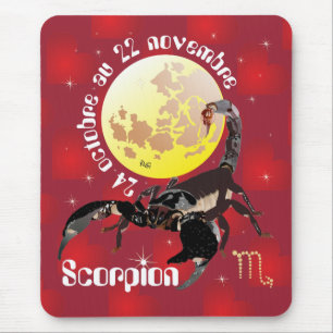 Scorpion 24 octobre au 22 novembre Tapi de souri Mouse Pad