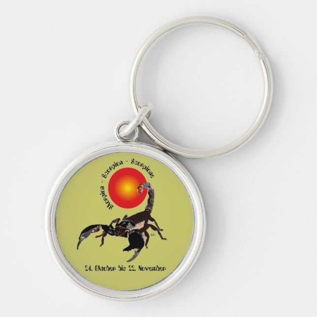 Scorpion 24th Oct to 22nd Nov. Key Ring (Front)