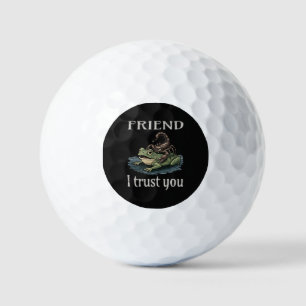 Scorpion and Frog - Friend, I Trust You Golf Balls