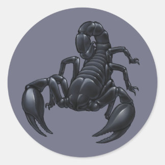 Scorpion Classic Round Sticker