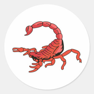 SCORPION CLASSIC ROUND STICKER
