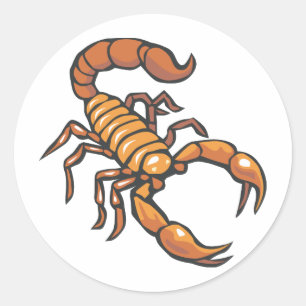 Scorpion Classic Round Sticker