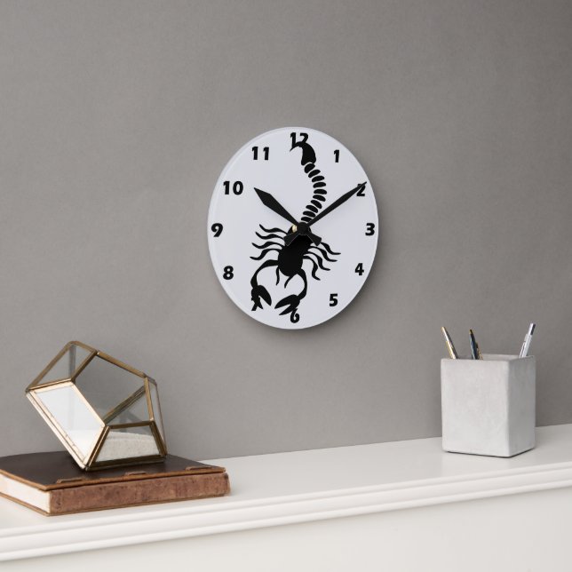 Scorpion Design Round Clock (Office)