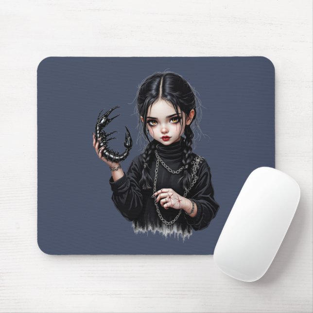 Scorpion Girl Mouse Pad (With Mouse)