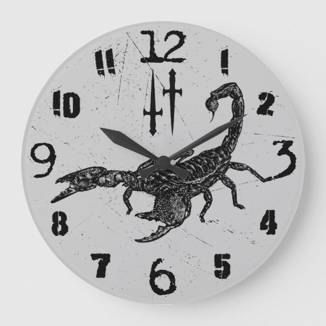 Scorpion Large Clock (Front)