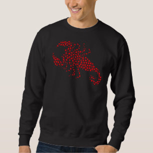 Scorpion Lover Funny Hearts Love Scorpion Valentin Sweatshirt