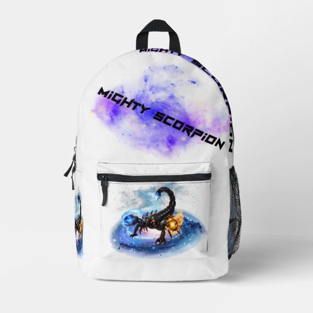 SCORPION OF THE COSMIC ARCANE PRINTED BACKPACK (Front)