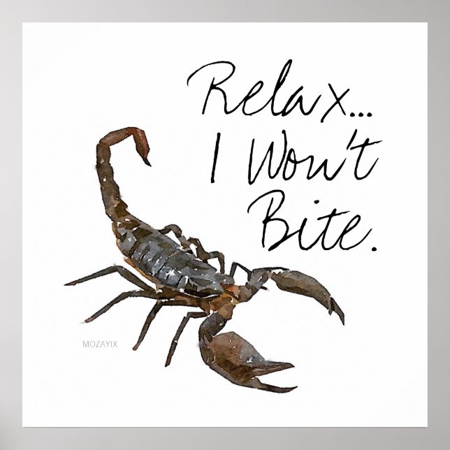 Scorpion "Relax... I Won't Bite" Poster (Front)