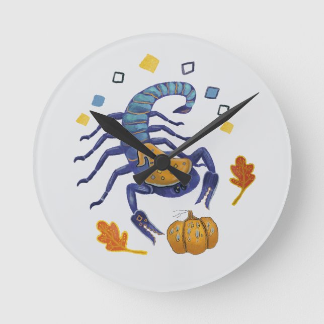  scorpion round clock (Front)