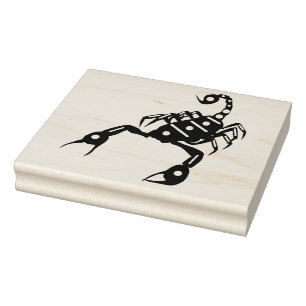 Scorpion Scorpio Bug Insect Nature Silhouette art  Rubber Stamp