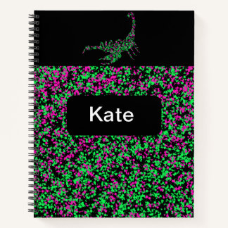 Scorpion Splattered Paint  Notebook