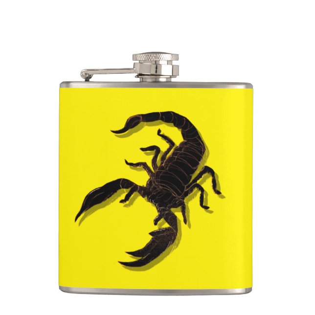 Scorpion Sting Hip Flask (Front)