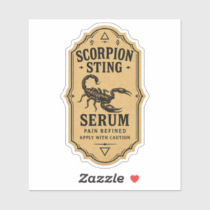 Scorpion Sting Serum - Halloween Apothecary Label