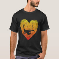 scorpion vintage heart retro