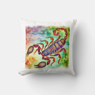 Scorpion Watercolor 280924AREF131 - Watercolor Cushion