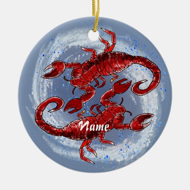 Scorpion Yin Yang ornament (Front)