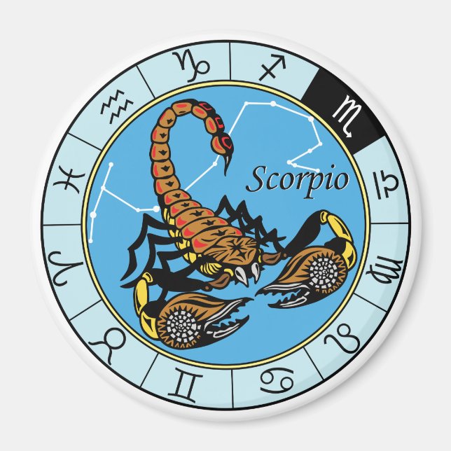 scorpion zodiac magnet (Front)