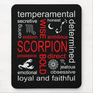 Scorpion Zodiac Sign Mouse Pad