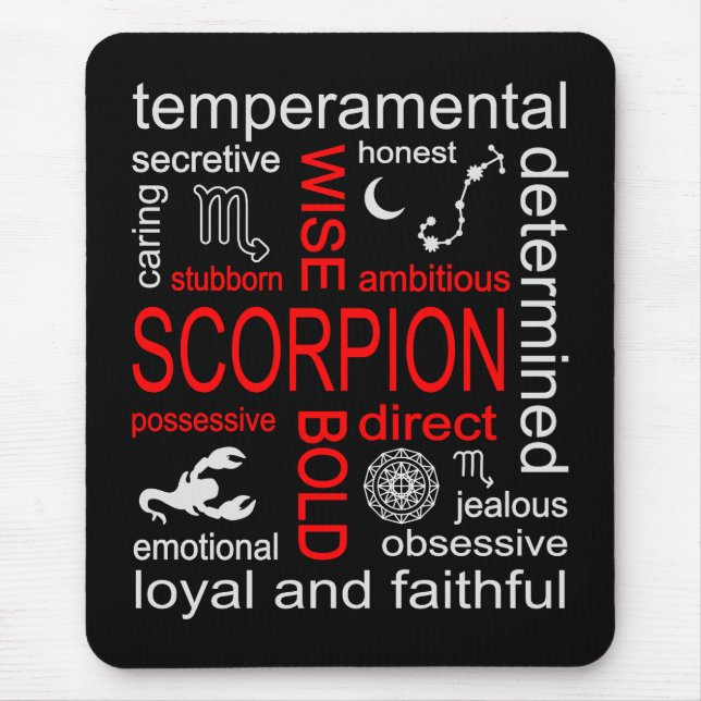 Scorpion Zodiac Sign Mouse Pad (Front)