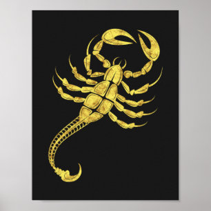 Scorpion Zodiac Sign Tribal Tattoo Illustration