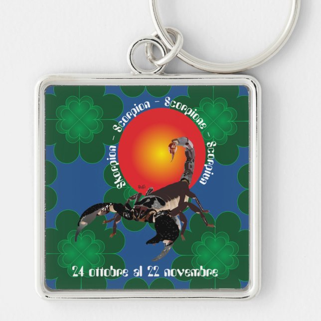 Scorpione 24 ottobre al 22 novembre Portachiavi Key Ring (Front)