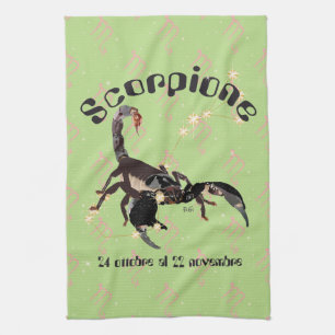 Scorpione Asciugamani da cucina Tea Towel