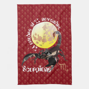 Scorpione Asciugamani da cucina Tea Towel
