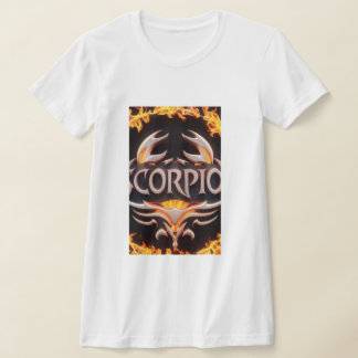 Scorpio's Inferno: Symbolic Flames in Art T-Shirt