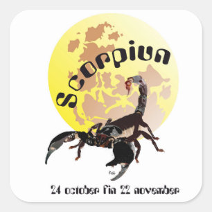 Scorpiun 24 october fin 22 November sticker