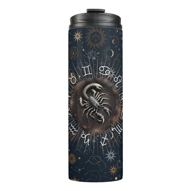 Scorpius Enigma - The Cosmic Scorpion Thermal Tumbler (Front)