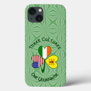 Scot Lion Irish USA Flags Shamrock Personalised  iPhone 13 Case