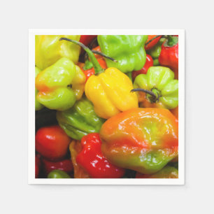 Scotch Bonnet Chilli Peppers Napkin