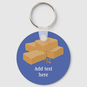 Scotch Fudge is Tablet - Traditional Scottish food Key Ring