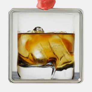 Scotch On The Rocks Metal Ornament