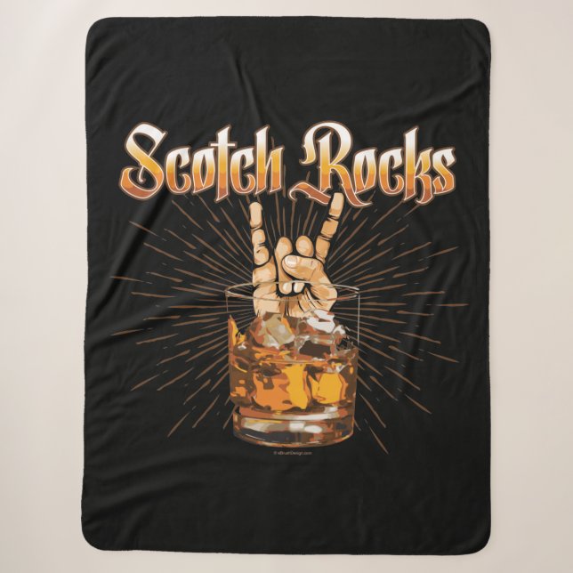 Scotch Rocks Sherpa Blanket (Front)