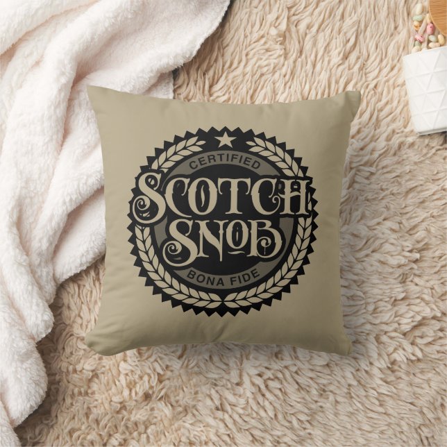 Scotch Snob - funny whiskey drinker Cushion (Blanket)
