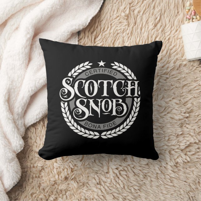 Scotch Snob - funny whiskey drinker Cushion (Blanket)