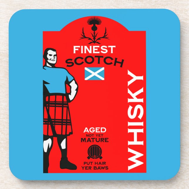Scotch Whisky Drinker Coaster (Front)