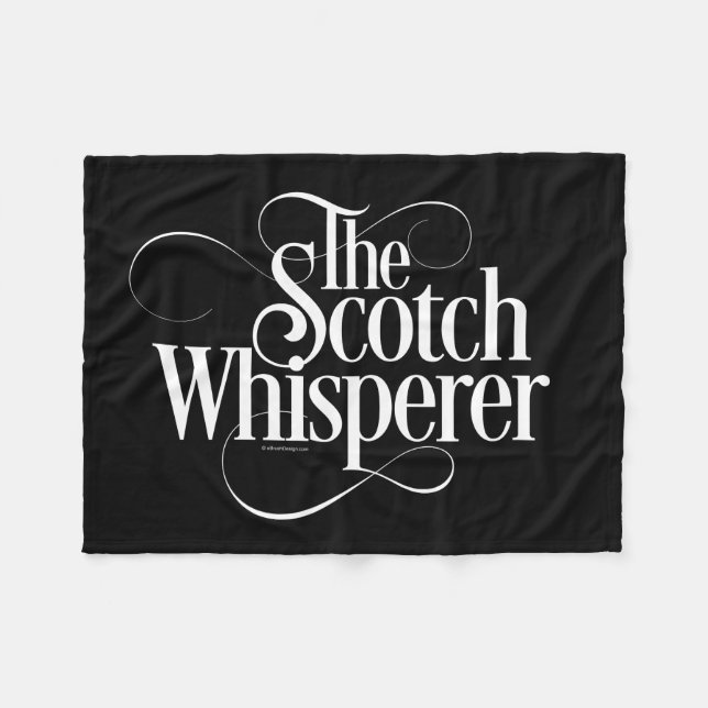 Scotch Whisperer Fleece Blanket (Front (Horizontal))