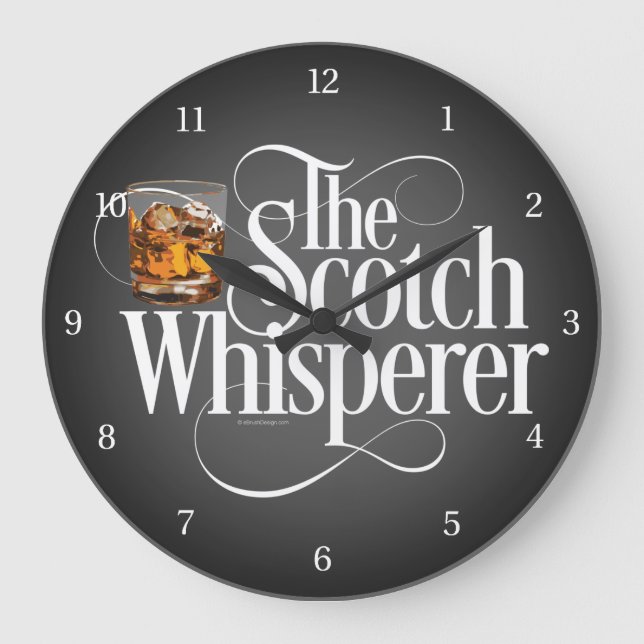 Scotch Whisperer Large Clock (Front)