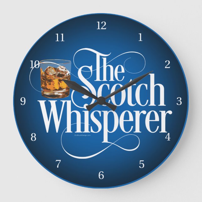 Scotch Whisperer Large Clock (Front)